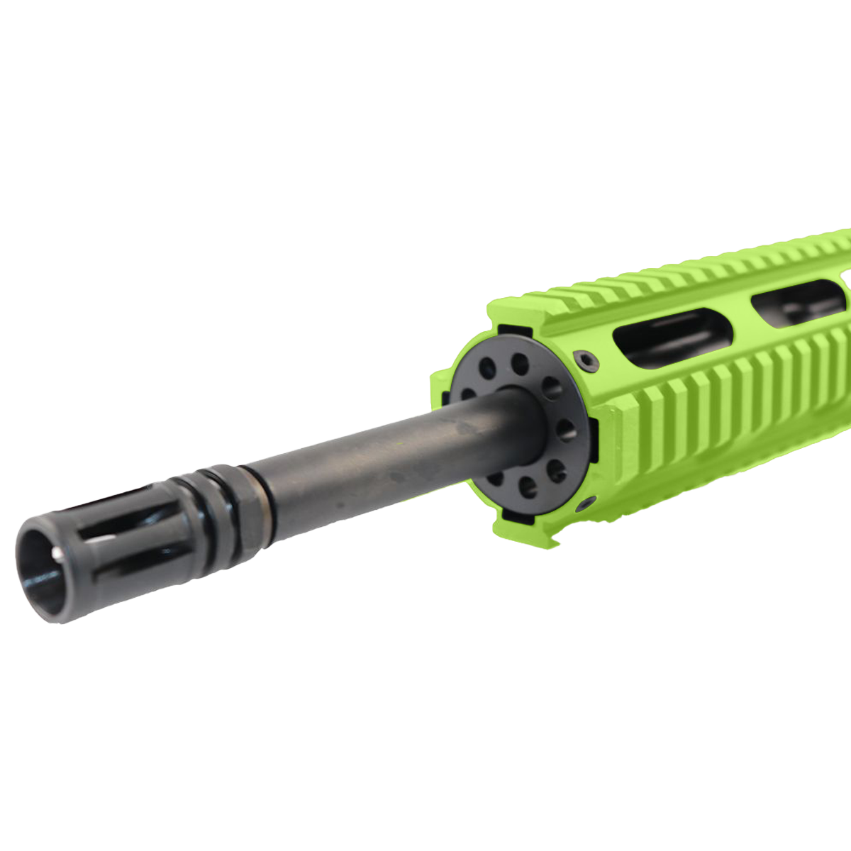 AR-300 16" Upper Assembly .300 AAC Blackout Barrel With 12" Quad Rail Handguard & Charging Handle - Zombie Green