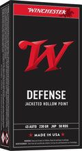 AR-9 Winchester .45 ACP Ammunition, 230 Grain, Box of 50
