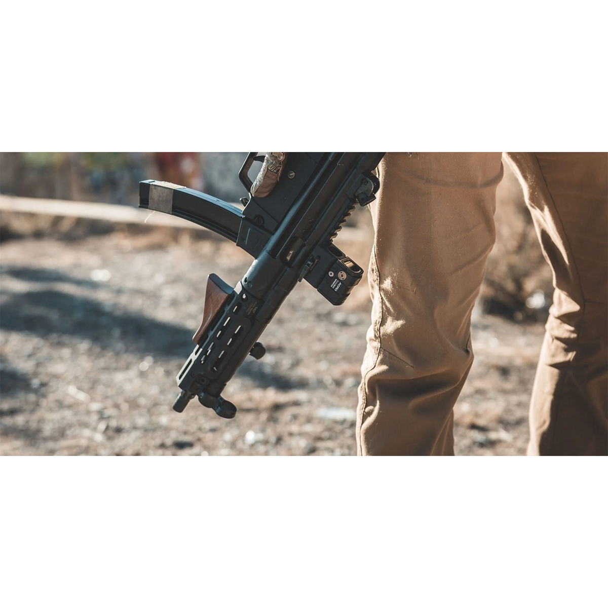 WOOX Angled Grip - M-LOK - American Walnut / CNC-machined Aluminum