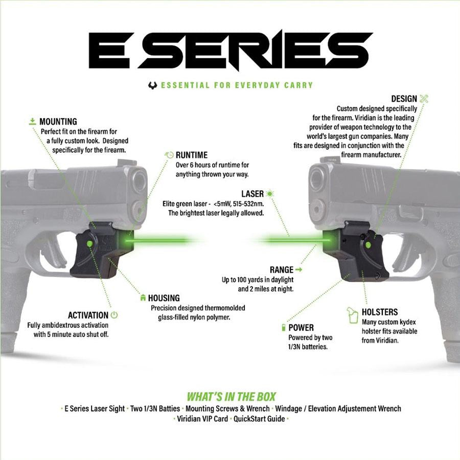 Viridian E Series Green Laser Black Taurus G2C G3 G2S PT111 G2