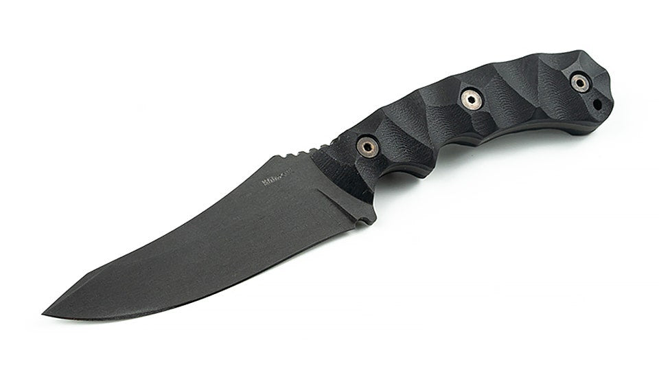 Wilmont Knives Persian Fighter, 4.25" Tanto Fixed Blade Knife, with Custom Sheath and Clip