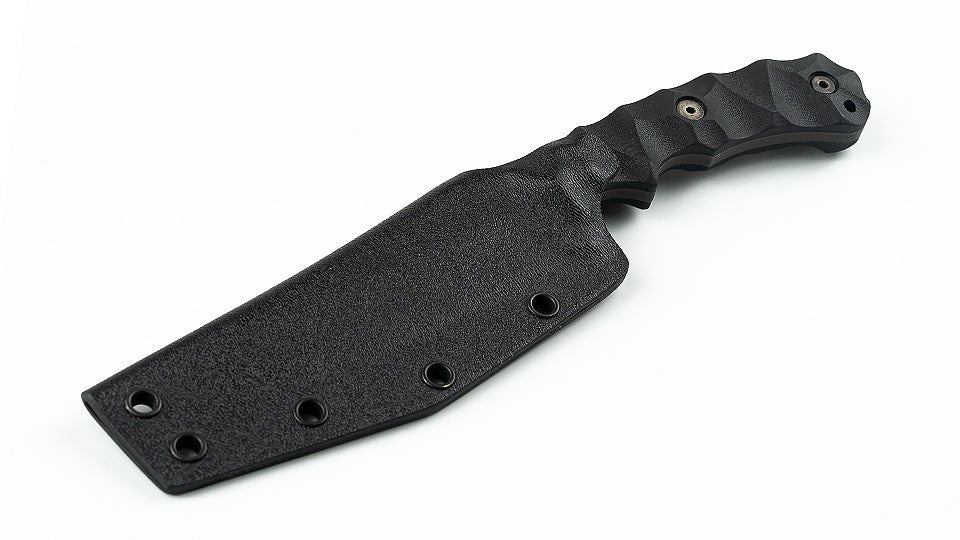 Wilmont Knives Persian Fighter, 4.25" Tanto Fixed Blade Knife, with Custom Sheath and Clip