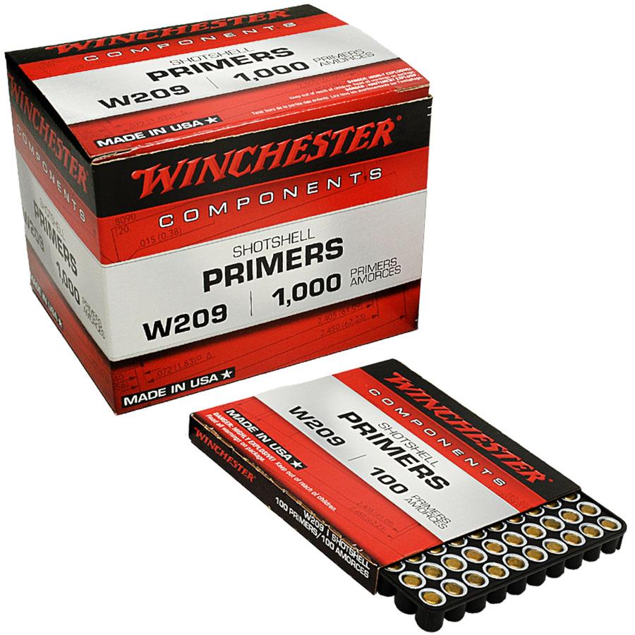 WINCHESTER PRIMERS #209 1000/CT