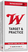 Winchester USA 10mm Auto Ammunition 180 Grain Full Metal Jacket Target - USA10MM