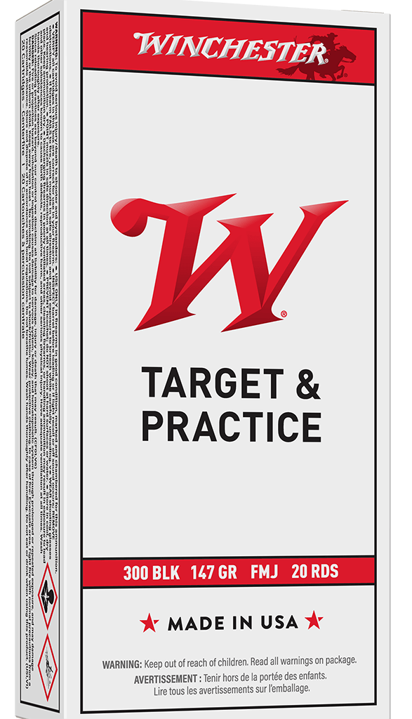 Winchester USA 300 AAC Blackout Ammunition 147 Grain Full Metal Jacket - USA300B147