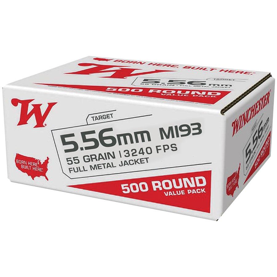Lake City 5.56mm M193 55gr FMJ 500 Rounds
