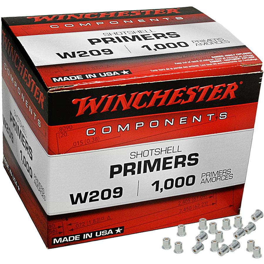 WINCHESTER PRIMERS #209 1000/CT